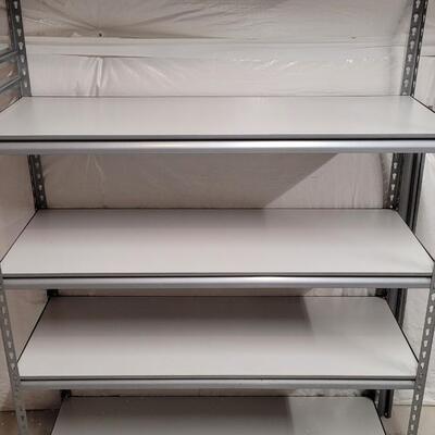 Lot 545: Metal Frame Storage Shelving Unit 