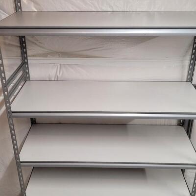 Lot 545: Metal Frame Storage Shelving Unit 