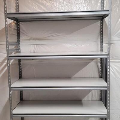 Lot 545: Metal Frame Storage Shelving Unit 