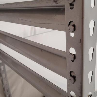 Lot 545: Metal Frame Storage Shelving Unit 