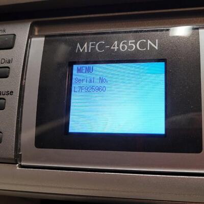 Lot 548: BROTHER MFC-465CN Fax Printer Scanner Copier w/ LARGE Ink Reserve