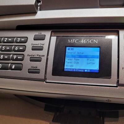 Lot 548: BROTHER MFC-465CN Fax Printer Scanner Copier w/ LARGE Ink Reserve
