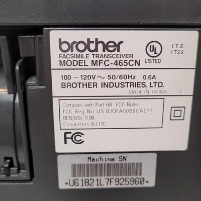 Lot 548: BROTHER MFC-465CN Fax Printer Scanner Copier w/ LARGE Ink Reserve