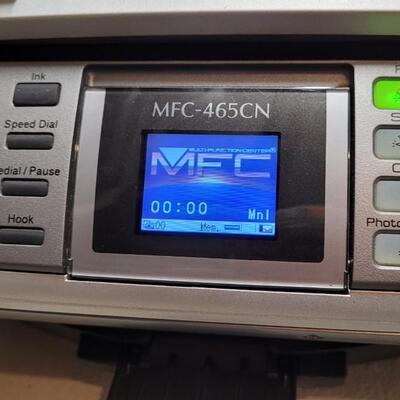 Lot 548: BROTHER MFC-465CN Fax Printer Scanner Copier w/ LARGE Ink Reserve
