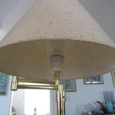 Brass Floor Lamp- Approx 59 Inches Tall
