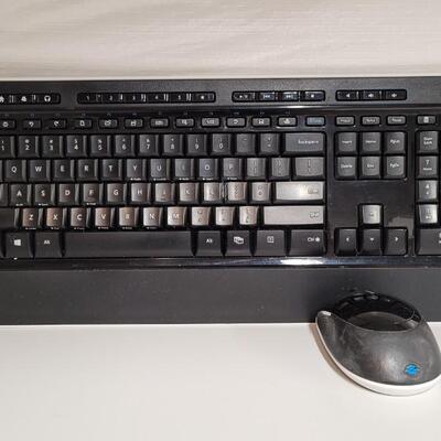 Lot 555: Wireless Keyboard (no reciever) + Wireless Mouse