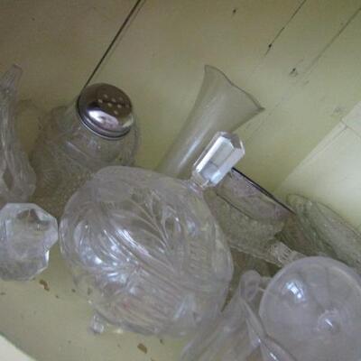 Large Collection of Misc. Glass/Crystal Serving Pieces- Plates, Bowls, Etc.