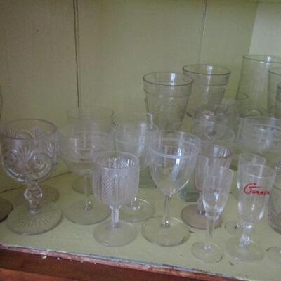 Assorted Glass/Crystal Cups, Goblets, and Glasses