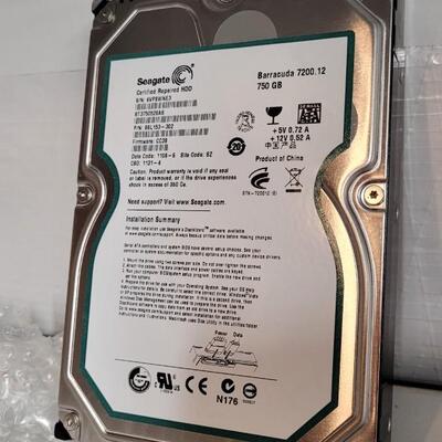 Lot 565: SEAGATE Certified Refurbished HDD Barracuda 750 GB #2