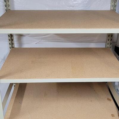 Lot 572: Metal Frame Shelving Unit 