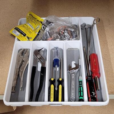 Lot 578: Home Basics Tool Bundle w/ Organizer 