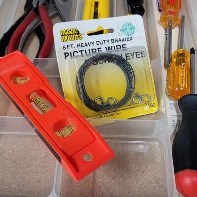 Lot 579: Home Repair Small Kit w/ Organizer 