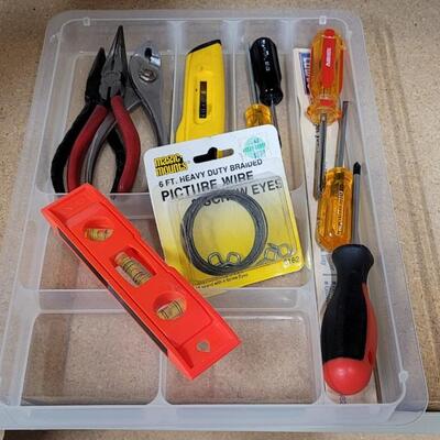 Lot 579: Home Repair Small Kit w/ Organizer 