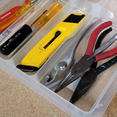 Lot 579: Home Repair Small Kit w/ Organizer 