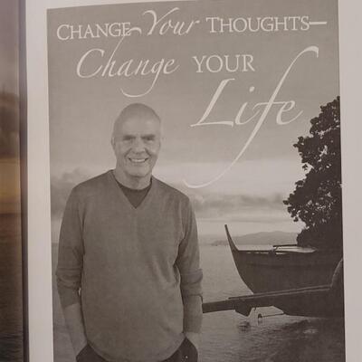 Lot 593: Signed Dr. Wayne Dyer CHANGE YOUR thouggts- Change Your Life