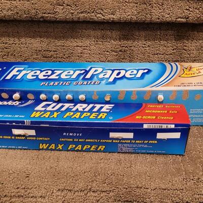Lot 595: Freezer Paper and Wax Paper 