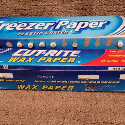 Lot 595: Freezer Paper and Wax Paper 