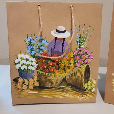 Lot 596: Signed Handpainted Bags