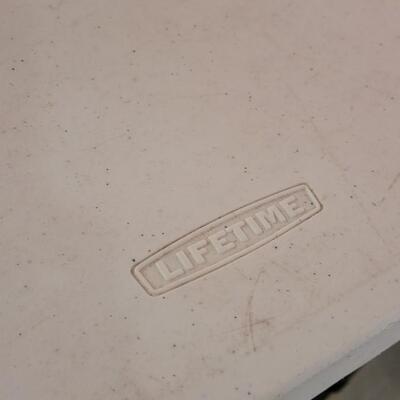 Lot 597: Adjustable Folding Table
