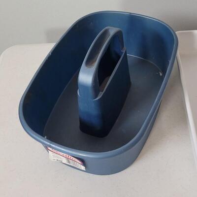 Lot 600: Plastic Caddy and Drawer Organizer 