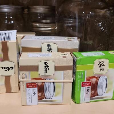 Lot 603: Jars and Canning Lids