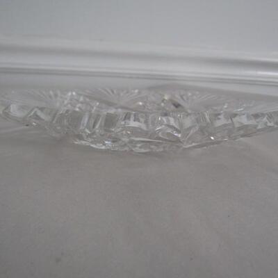 10 Gorgeous, Heavy Crystal Plates- 7 Inches in Diameter
