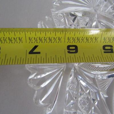 10 Gorgeous, Heavy Crystal Plates- 7 Inches in Diameter