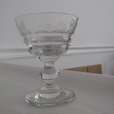 Ribbed, Patterned Crystal Wine Glasses- 2 Sizes- 19 Pieces Total
