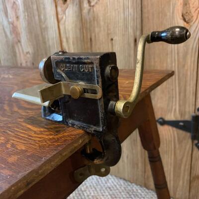 Antique Portable Sewing Table w/ Clean Cut fabric cutter (works great!)