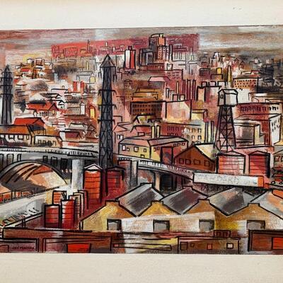 Mid Century Guy Maccoy Serigraph