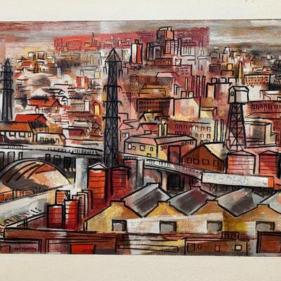 Mid Century Guy Maccoy Serigraph
