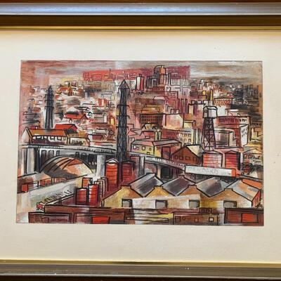 Mid Century Guy Maccoy Serigraph