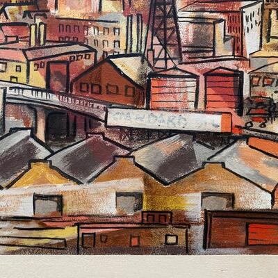 Mid Century Guy Maccoy Serigraph