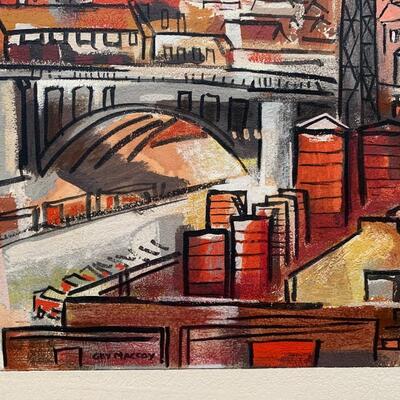 Mid Century Guy Maccoy Serigraph