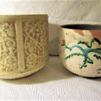 Pair of Vintage Pottery Planters
