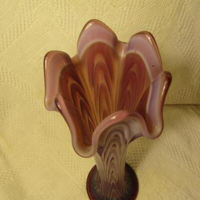 Art Glass Centerpiece Vase 11