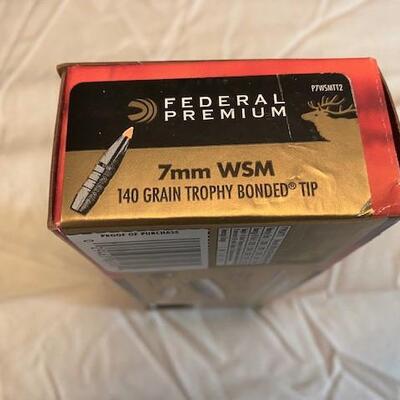 LOT#27LR: Federal Premium 7mm WSM Ammo