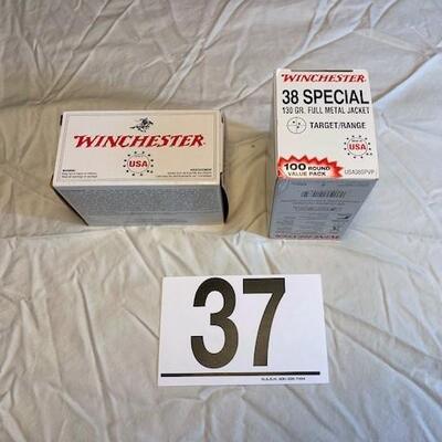 LOT#37LR: Winchester 38 Special Ammo Lot #1