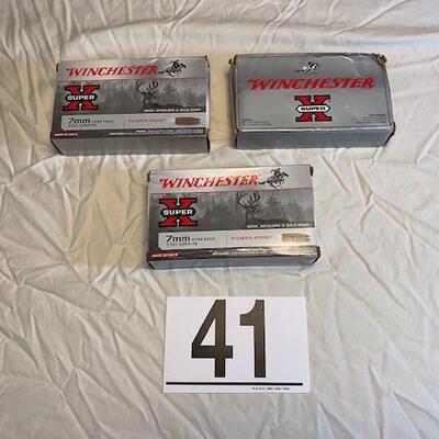 LOT#41LR: Winchester Super X 7mm Rem Mag Ammo Lot #1
