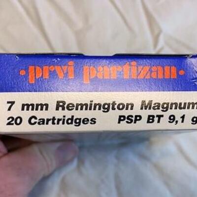 LOT#51LR: PRVI Partizan 7mm Mag Ammo