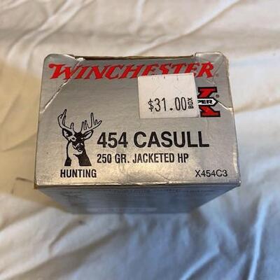 LOT#56LR: Winchester Super X 454 Casull Ammo
