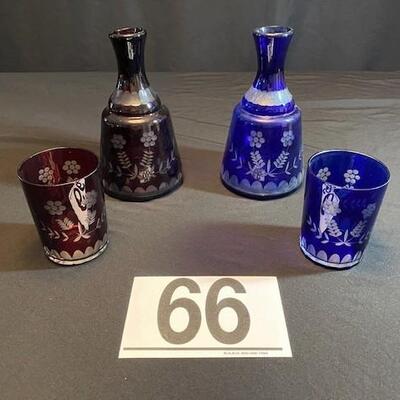 LOT#66LR: Assorted Vintage Cut to Clear Crystal Lot #1