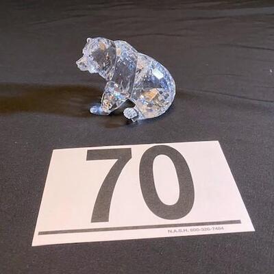 LOT#70LR: Swarovski Grizzly Bear