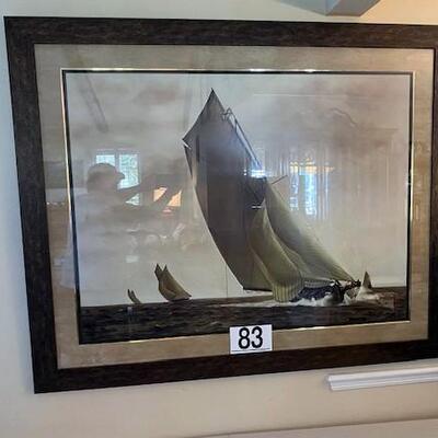 LOT#83DR2: Sailboat Framed Print