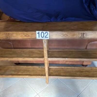LOT#102LR: Castle Bromwich by Theodore Alexander Sofa Table