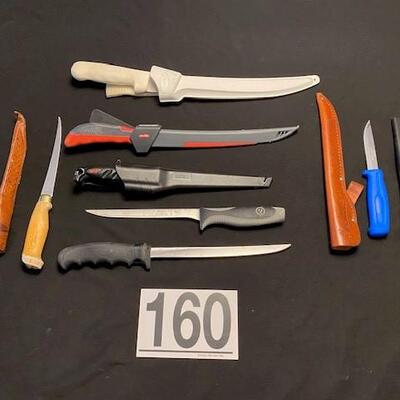 LOT#160LR: Filet Knife Assortment