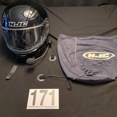 LOT#171LR: HJC Helmet with Microphone