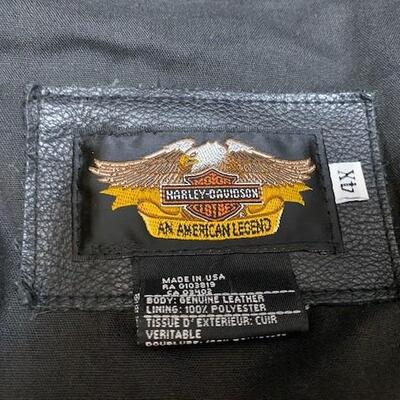 LOT#226K: Harley Davidson Leather Vest