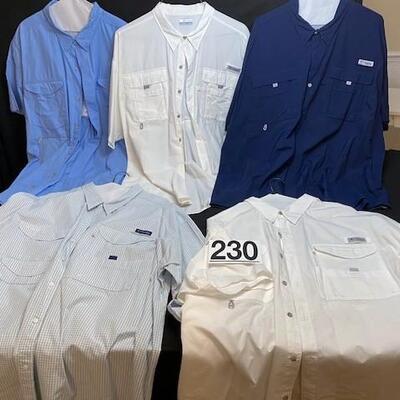 LOT#230K: Columbia Shirt Lot