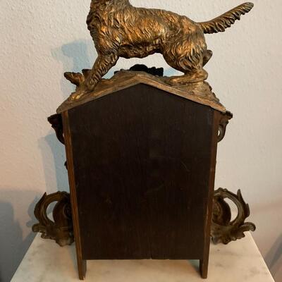 Ornate Antique Brass (Iron-Front) Parlor Clock 